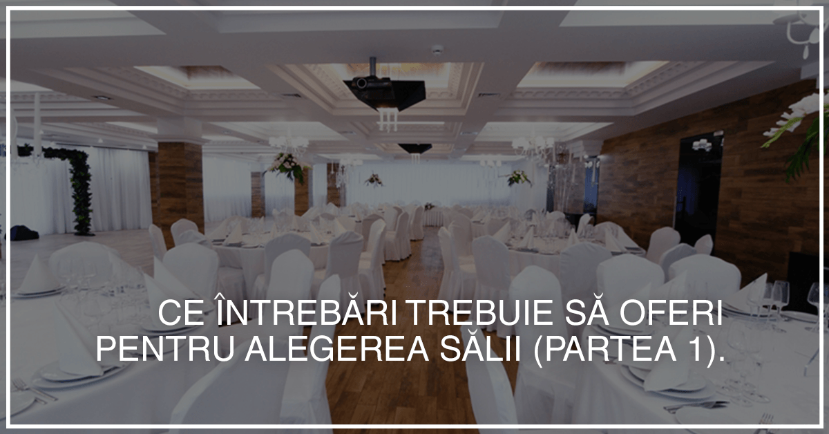 Sali de nunta chisinau